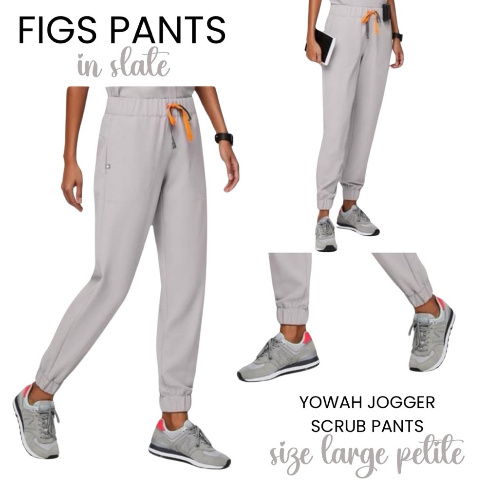 FIGS Limited Edition Women’s Yowah Jogger Slate Size L LP Large Petite EUC